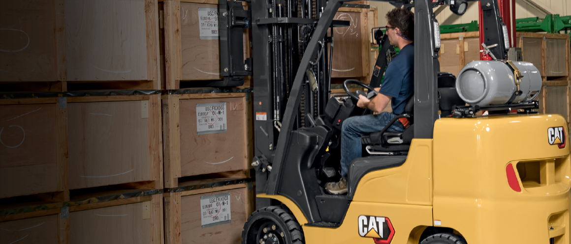 cat ic cushion tire forklift header
